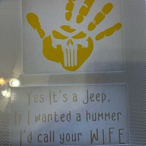 Customized Jeep stickers